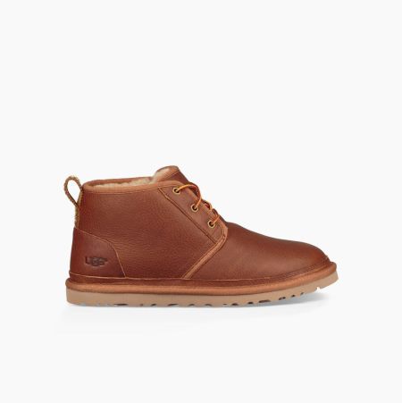 UGG Leather Neumel Brown Lace-up Boots for Men (OXJC02971)